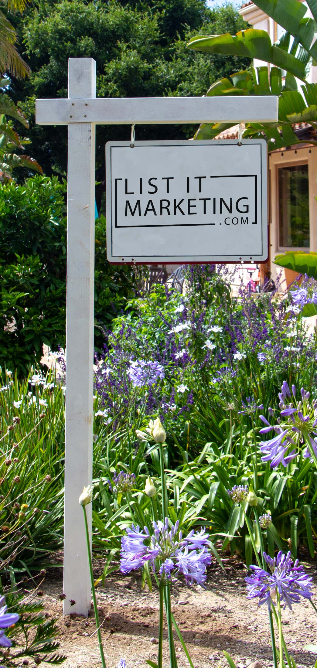 real estate sign post installation santa barbara