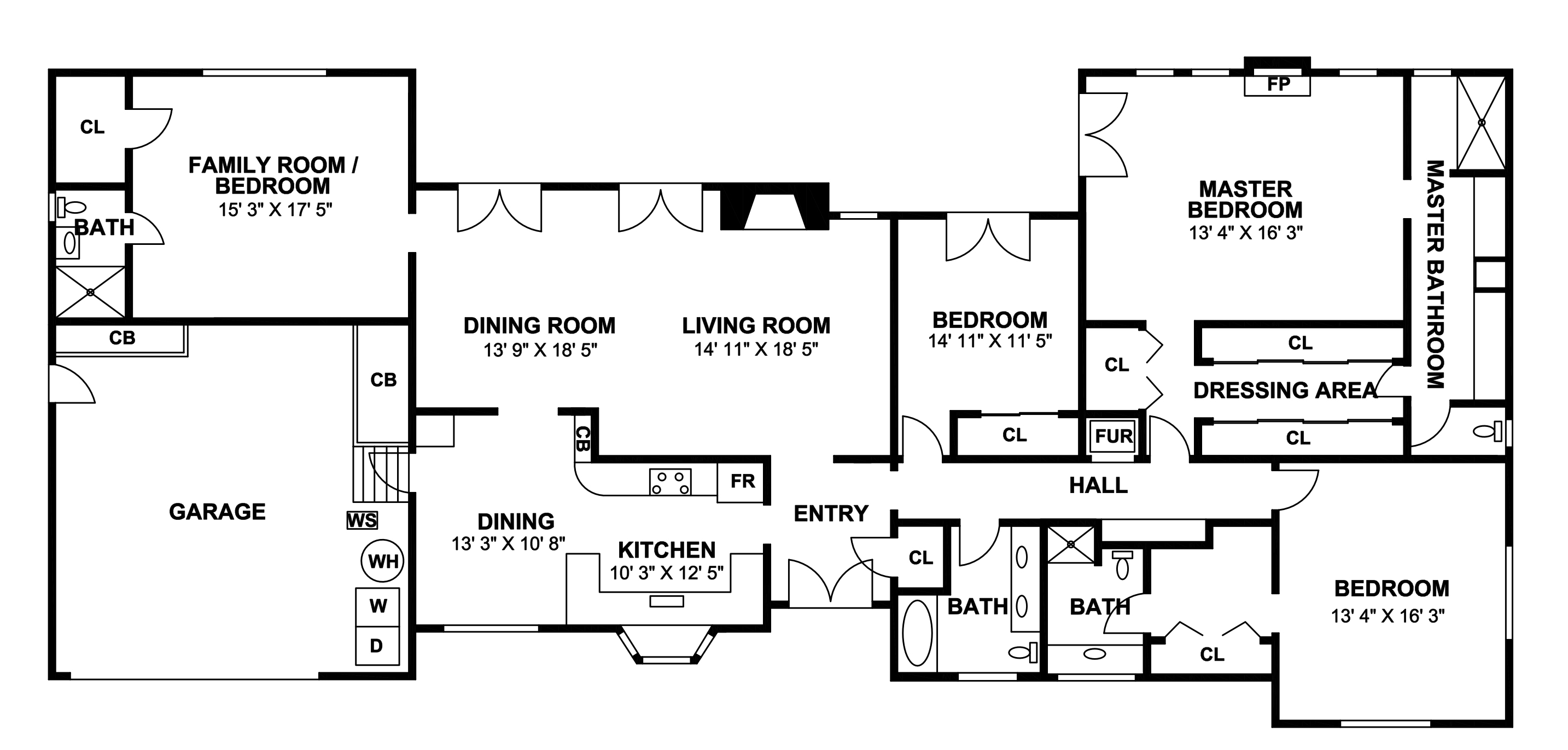 List It Floor Plan As Built For Standard Residential Real Estate